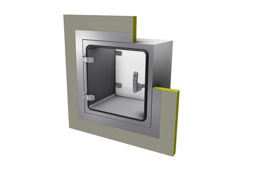 Edelstahl-Materialdurchreichen der Serie Kambic. Bild: Cik Solutions