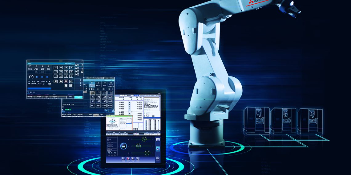 Mitsubishi Electric zeigte auf der Emo 2019 Automatisierungslösungen von der einzelnen CNC-Steuerung für Werkzeugmaschinen bis zur Digitalisierung im großen Maßstab. (Bild: Mitsubishi Electric)