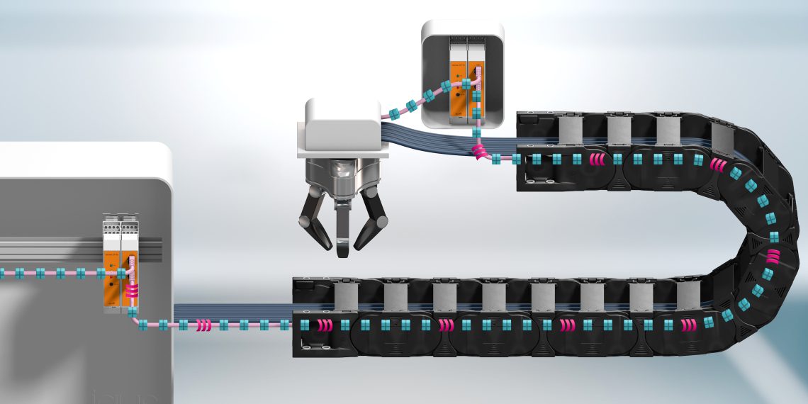Intelligente Leitungsüberwachung in der Smart Factory: Das CF.D System von igus informiert rechtzeitig bei Veränderungen der Übertragungseigenschaften von Busleitungen
