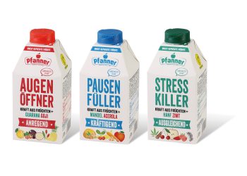 Maßgeschneidert für Millennials: Pfanner weckt die Getränkebranche mit neuer Produktrange in der Kartonflasche combidome 500 ml von SIG