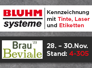 Bluhm Systeme: Kennzeichnungstechnik für Getränkeindustrie