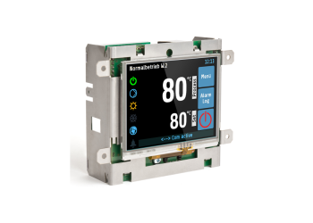 Elotech Industrieelektronik Produktneuheit R4100 Controller und IO-Board R4100 sowie ein Screenshot vom Webbrowser.