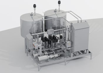 Hygienic Design in allen Details. Modul zur Herstellung, Lagerung und Dosierung von Flüssigkeiten. (Bild: Ruland Engineering & Consulting)