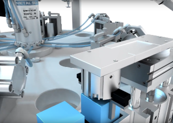 SMC Produktanimation: Serie MQR für Rotationsanwendungen