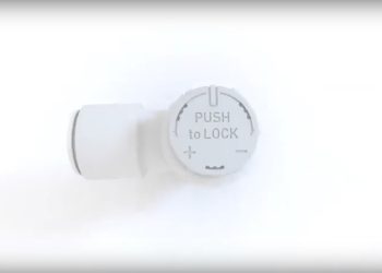 SMC Produktanimation: AS-A & AS-FS Drosselrückschlagventil mit verriegelbarem Drehknopf