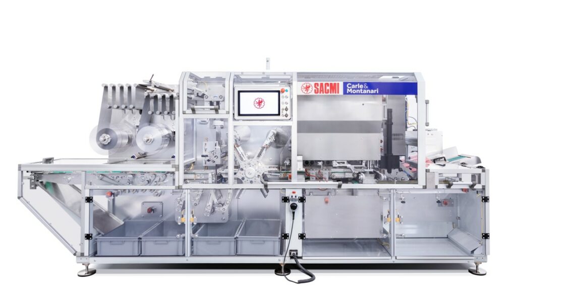 Ein­schlag­ma­schi­ne für Scho­ko­la­den­ta­feln und Schokoriegel