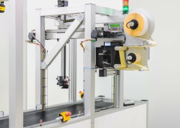 3D-Eti­ket­tier­por­tal — Ver­san­de­ti­ket­tie­rung ohne Produktausrichtung