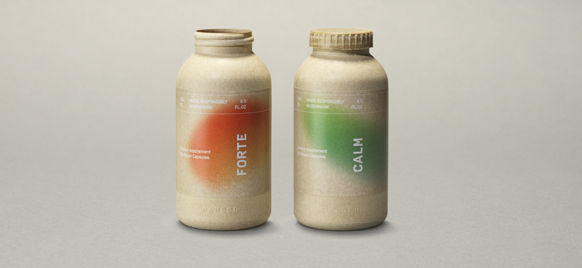 Papierflasche mit faserbasiertem Verschluss