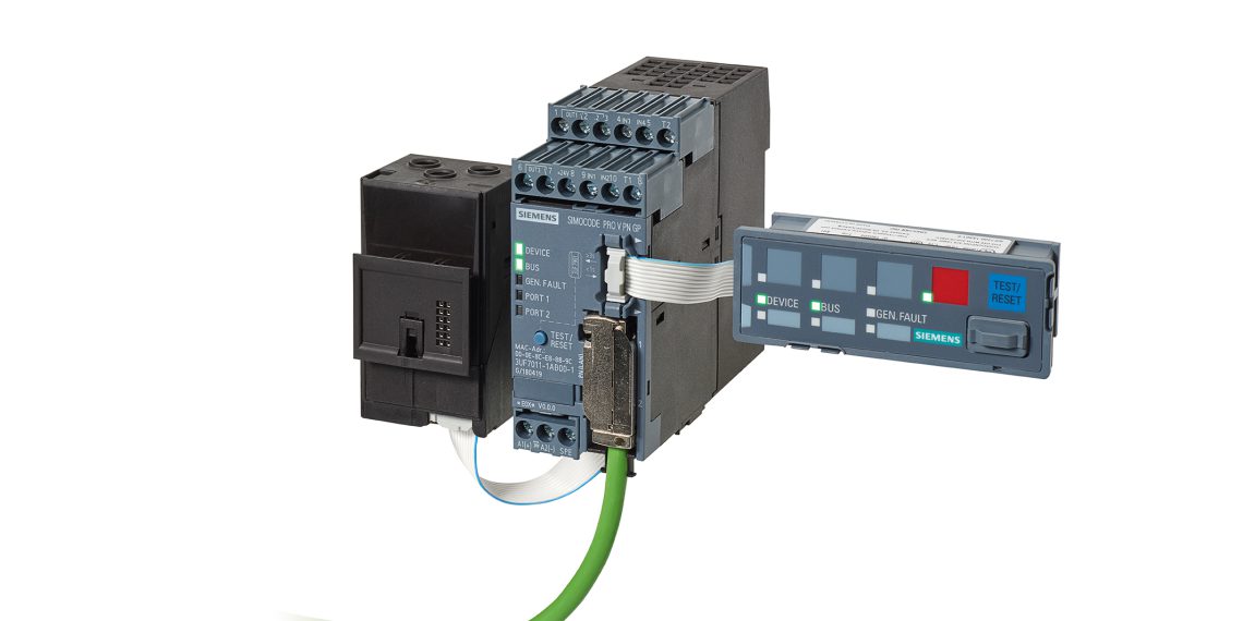 Simocode pro V PN GP verfügt über einen Profinet-Anschluss und ermöglicht so den einfachen Einstieg in die Profinet-Kommunikation.