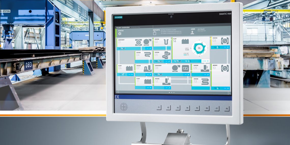 Siemens erweitert seine Systemfamilie rundum geschützter HMI (Human Machine Interface)-Geräte zur maschinennahen, schaltschranklosen Visualisierung und Automatisierung. Neu in der Reihe der Ex-Bediengeräte ist der rundum in IP66 geschützte Simatic HMI Thin Client Ex OG.