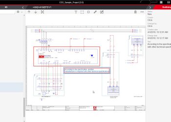 Änderungen können dokumentiert und an den Eplan Anwender weitergeleitet werden. Dieser kann die Anpassungen listengeführt umsetzen - handschriftliche Interpretationsschwierigkeiten sind Vergangenheit.