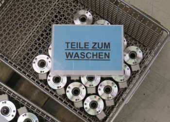 Teile zum Waschen. Bild: Kunststofftechnik Weißbach