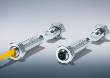 Der berührungslose, magnetische Sicherheitsschalter PSENmag ermöglicht als Edelstahlvariante die sichere Schutztür- und Positionsüberwachung unter rauen Bedingungen. Bild: Pilz