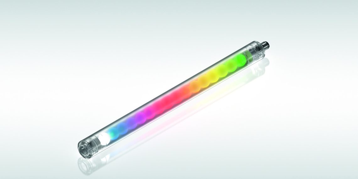 Die WLS27 Pro kombiniert mit 19 Lichtfarben Beleuchtung und Signalanzeige. (Bild: Turck)