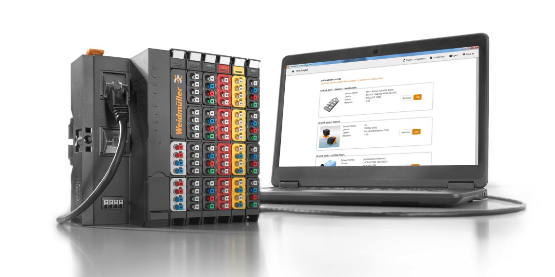 Mit dem Softwaretool u-remote IO-Link Konfigurator lassen sich via Web IO-Link-Geräte sehr einfach einbinden, parametrieren bzw. konfigurieren. Bild: Weidmüller