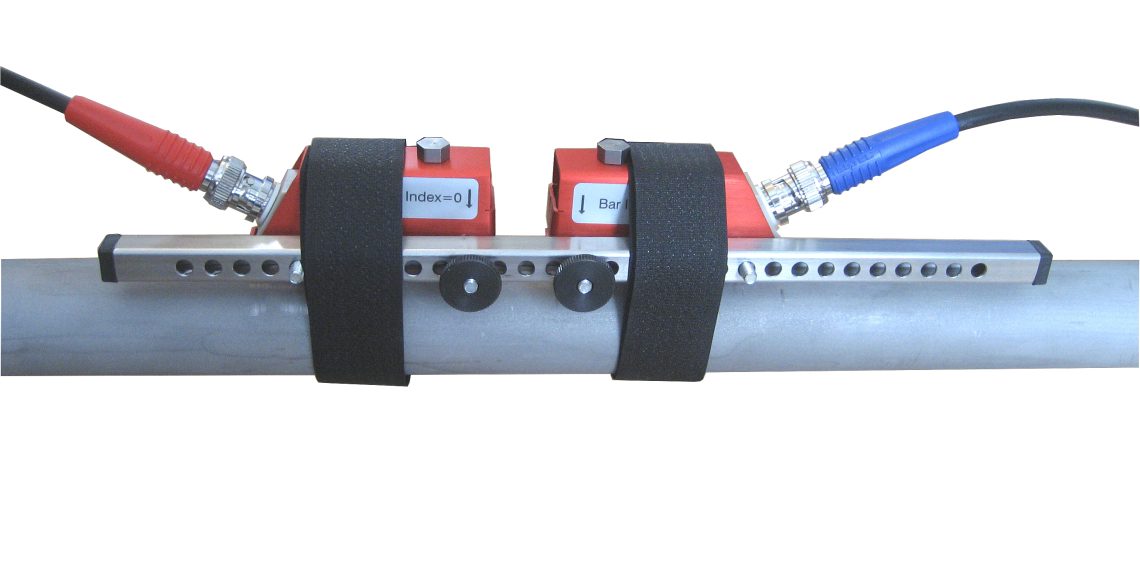 Ultraschallwandler mit Schiene zur Montage. systec Controls