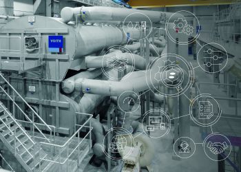 Hamburger Rieger setzt erstmalig Effizienz-System von Voith für weiß gedeckte Testliner-Produktion ein