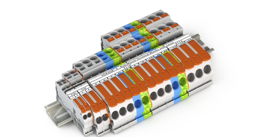 Wago Reihenklemmen mit dem Nennquerschnitt 10 mm2 werkzeuglos anschließen