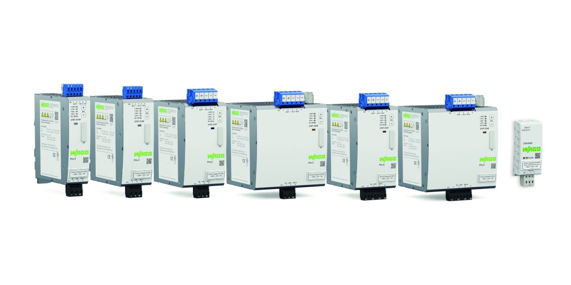 Die neue Stromversorgungsserie Pro 2 setzt neue Benchmarks bei der Kommunikation und Konfiguration mit Netzgeräten von 120 bis 960 Watt. (Bild: Wago Kontakttechnik)