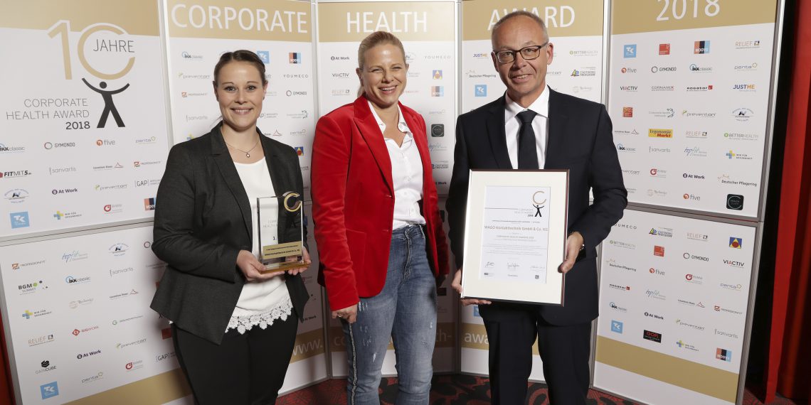 Vorbildliches Gesundheitsmanagement: 1. Platz beim Corporate Health Award für Wago