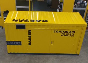 Kompakt, robust, mobil und zuverlässige ölfrei verdichtete Druckluft: Die neue Kaeser Contain Air Druckluftstation bietet eine schnelle und sichere Lösung.