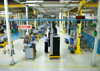 In der ACP von ELGi werden unter anderem Verdichterstufen für Schraubenkompressoren hergestellt. Direkt neben der Produktionsstätte befindet sich die moderne werkseigene Gießereianlage.