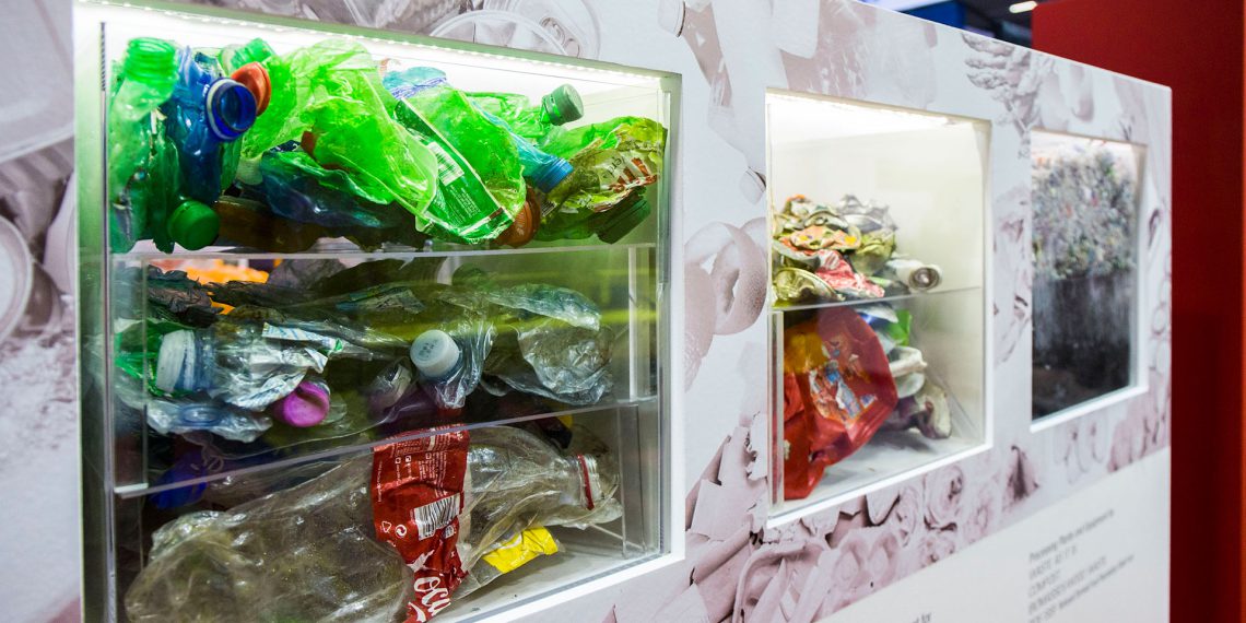 Die Recyclingwirtschaft vermeidet mehr Treibhausgase als sie erzeugt. (Bild: Messe München)