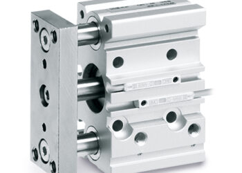 Kom­pakt­zy­lin­der mit Füh­rungs­stan­ge spart Platz und Gewicht bei hoher Leistung