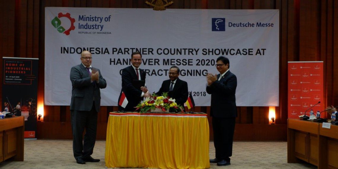 Indonesien wird das Partnerland der Hannover Messe 2020 - Unterzeichnung des Partnerlandvertrags. Bild: Deutsche Messe